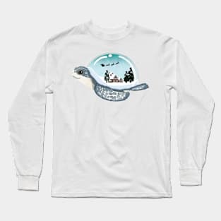 Turtle Snow Globe Long Sleeve T-Shirt